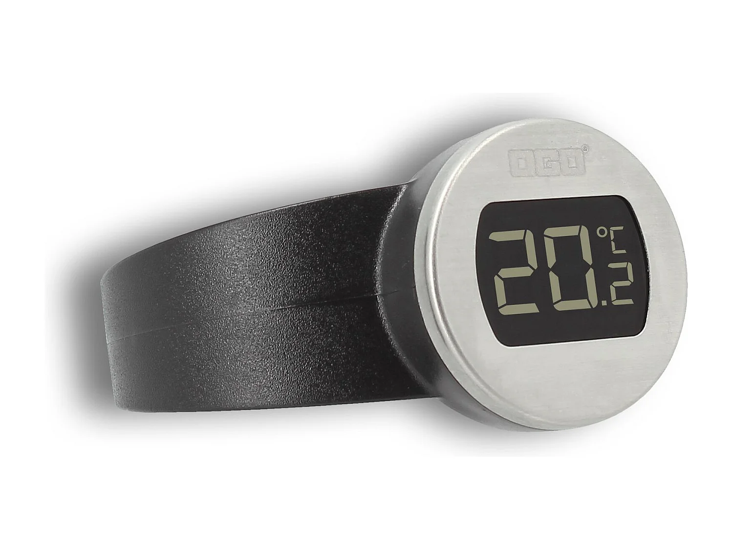 Ogo Living - Thermometre A Vin Digital Deluxe En Acier Inoxydable