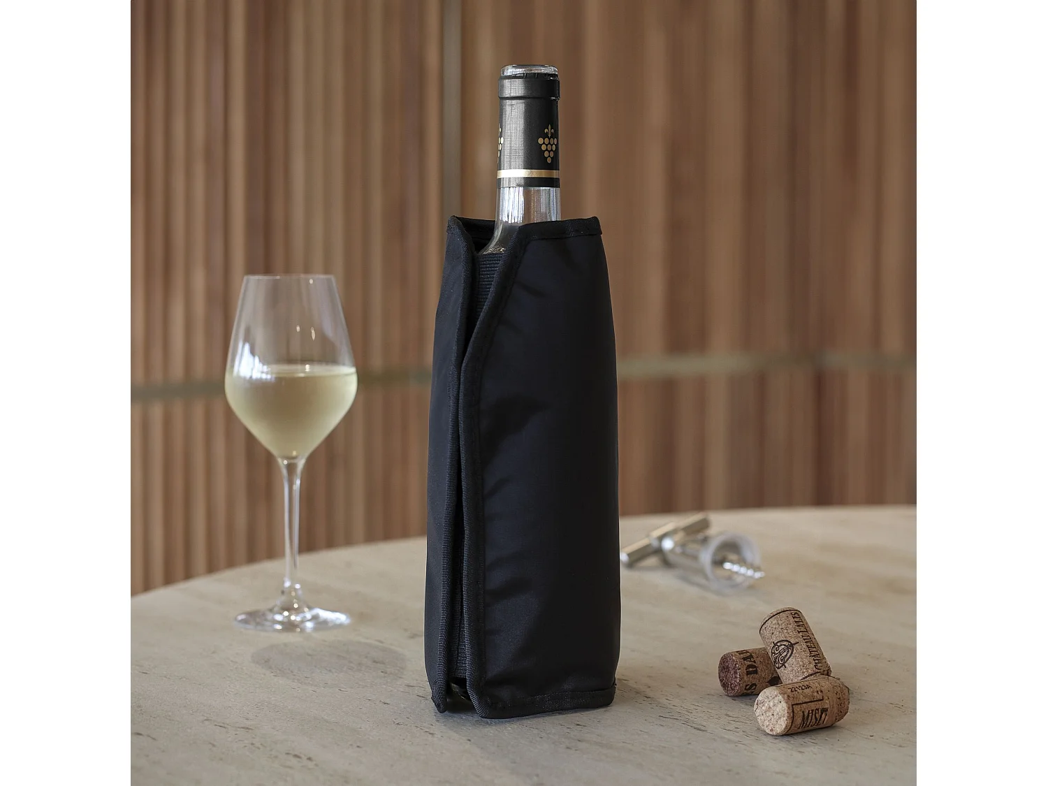 Ogo Living - Rafrachisseur A Vin Deluxe En Nylon Noir