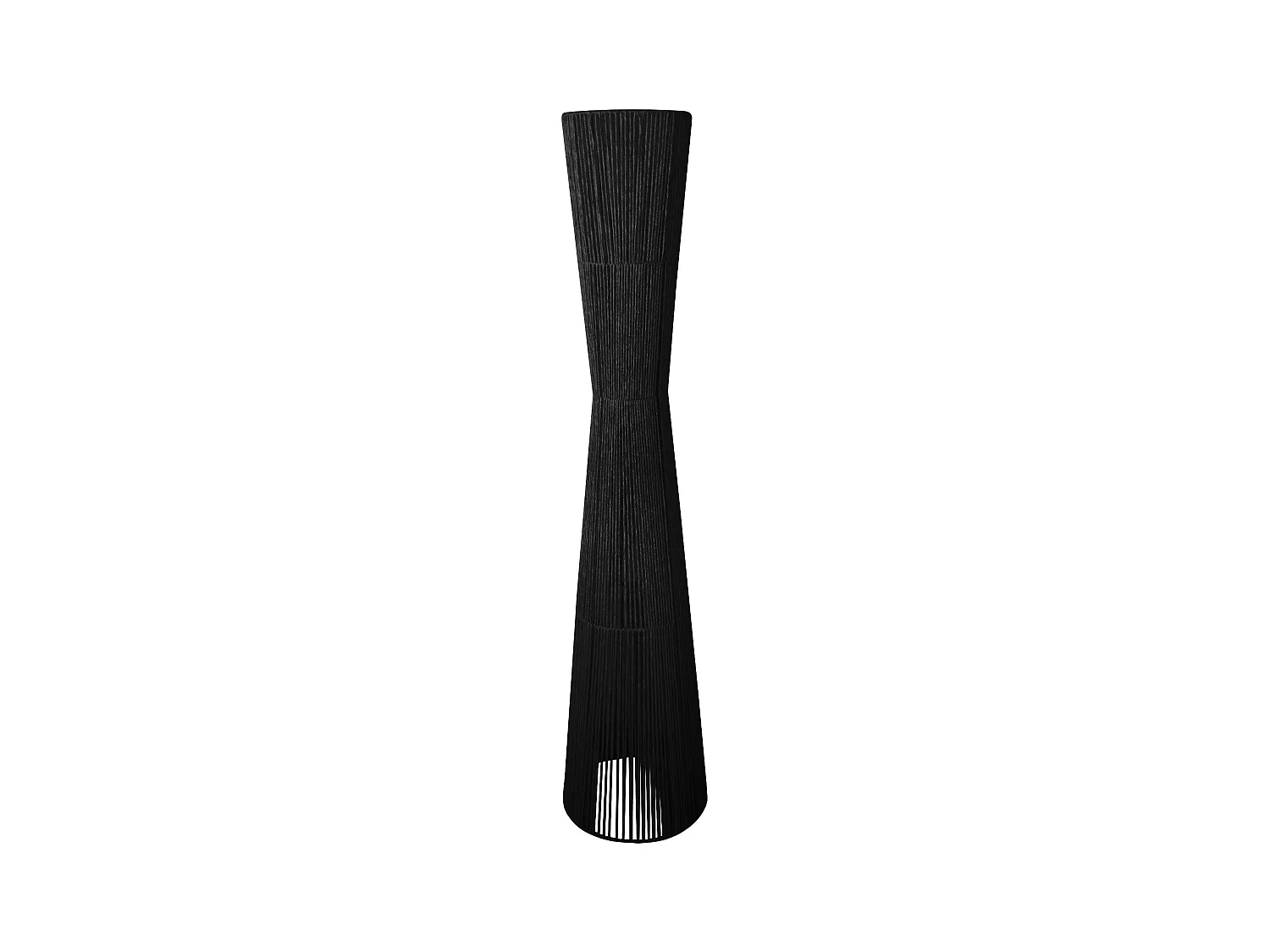 Lampadaire TOSEL ,métal,Noir ,H145xD30xP30cm