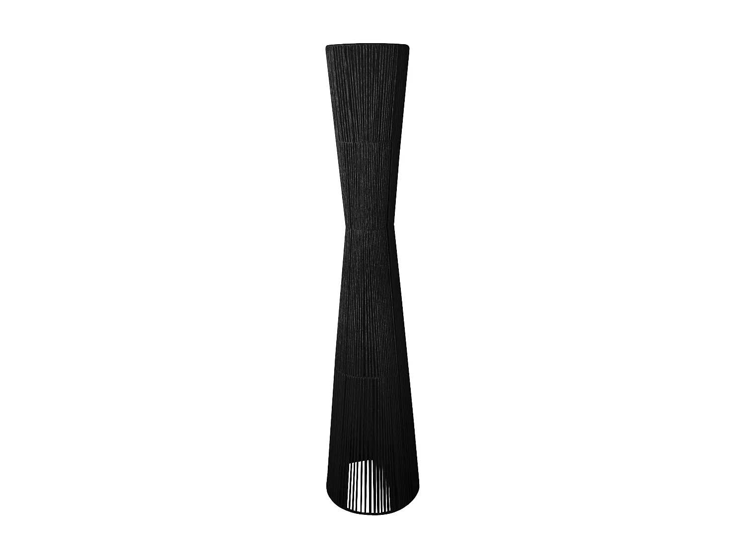 Lámpara de Pie TOSEL ,metal,Negro ,A145xD30xP30cm