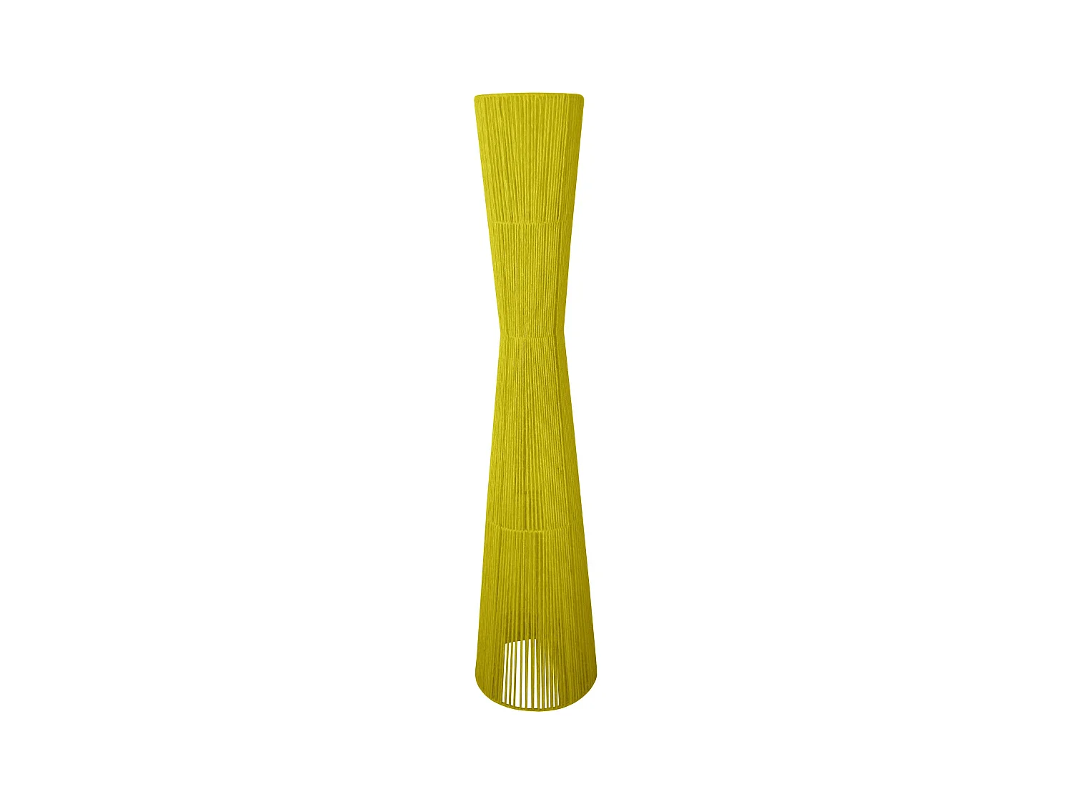 Lampadaire TOSEL ,métal,Jaune ,H145xD30xP30 cm