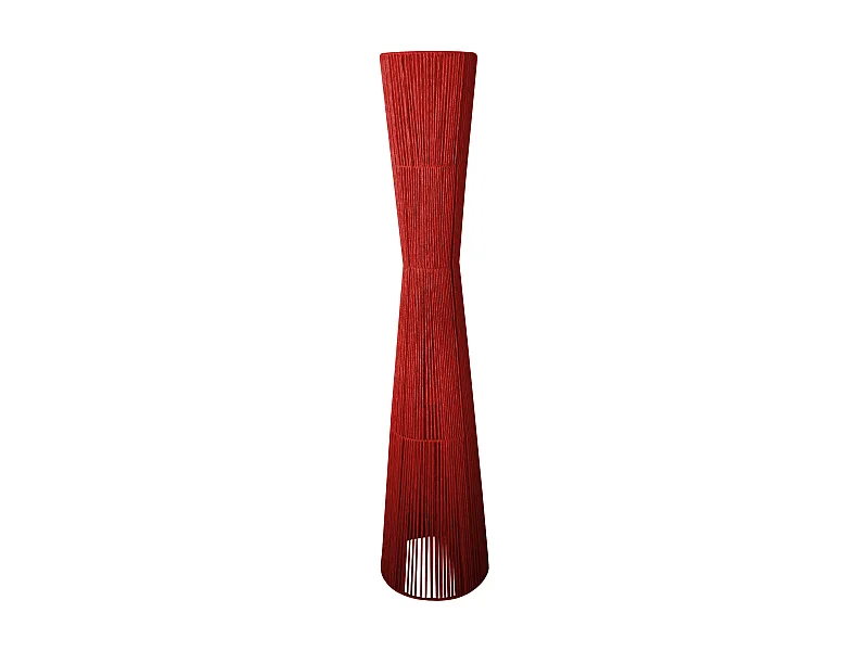 Lampadaire TOSEL ,métal,Rouge ,H145xD30xP30cm