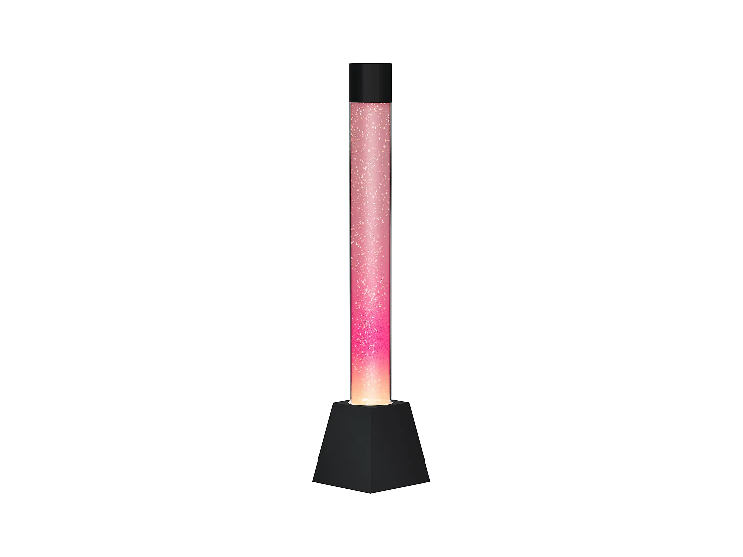 Lámpara de burbujas de agua - LEDs de cambio de color - Negro - Altura 130 cm - WOBY