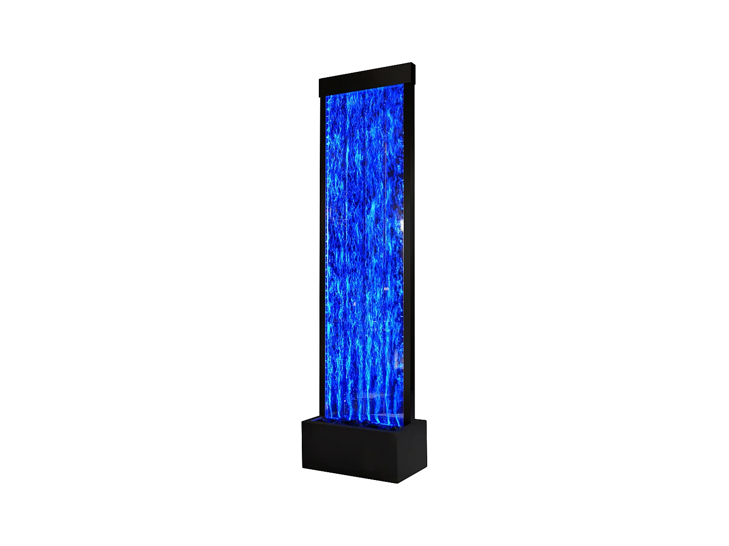 Muur van waterbellen - Ledverlichting met wisselende kleuren - H150 cm - Zwart - BLENNIE