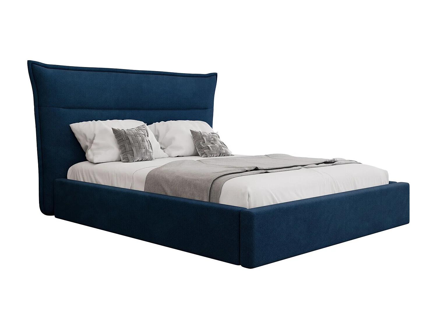 Cama Comfivo 400, Doble, Azul, 140x200, Tapiz, Somieres, 190x224x122cm