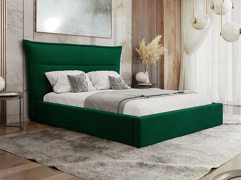 Cama Comfivo 400, Casal, Verde, Tecido, Estrados de cama, 19x22x12cm