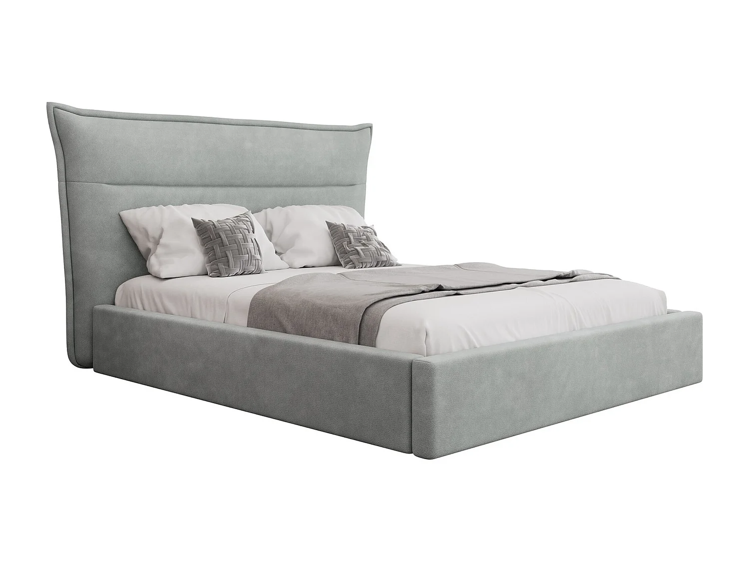 Cama Comfivo 400, Doble, Gris, 180x200, Tapiz, Somieres, 230x224x122cm