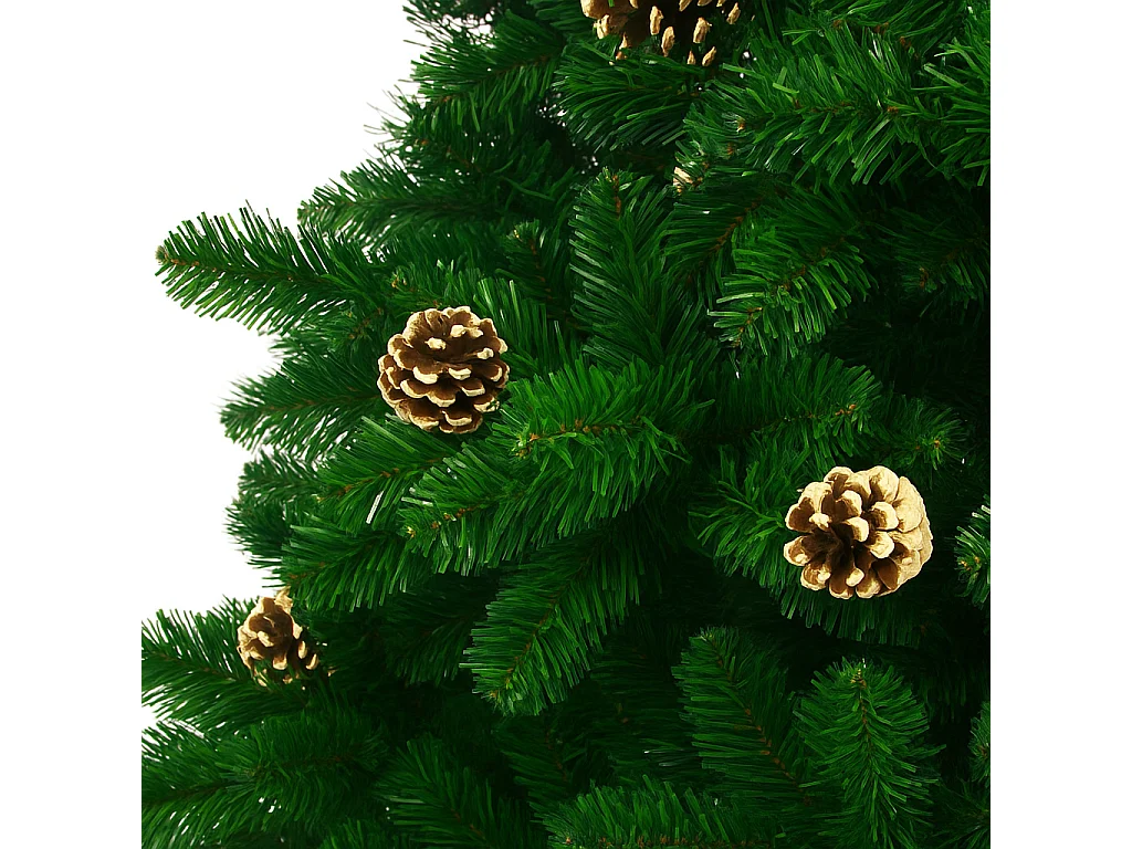 Prancer - Sapin de Noël avec neige et cônes ø85 x150H cm, 450 branches et 32 cônes
