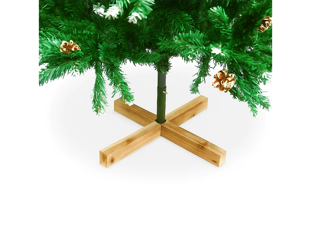 Prancer - Sapin de Noël avec neige et cônes ø85 x150H cm, 450 branches et 32 cônes