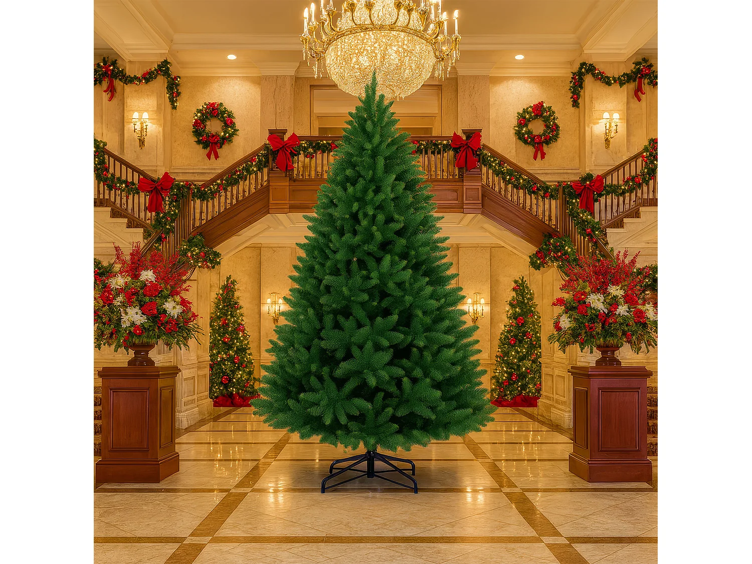 Alfa - Árbol de Navidad de PVC ø147x240H cm, 2440 puntas