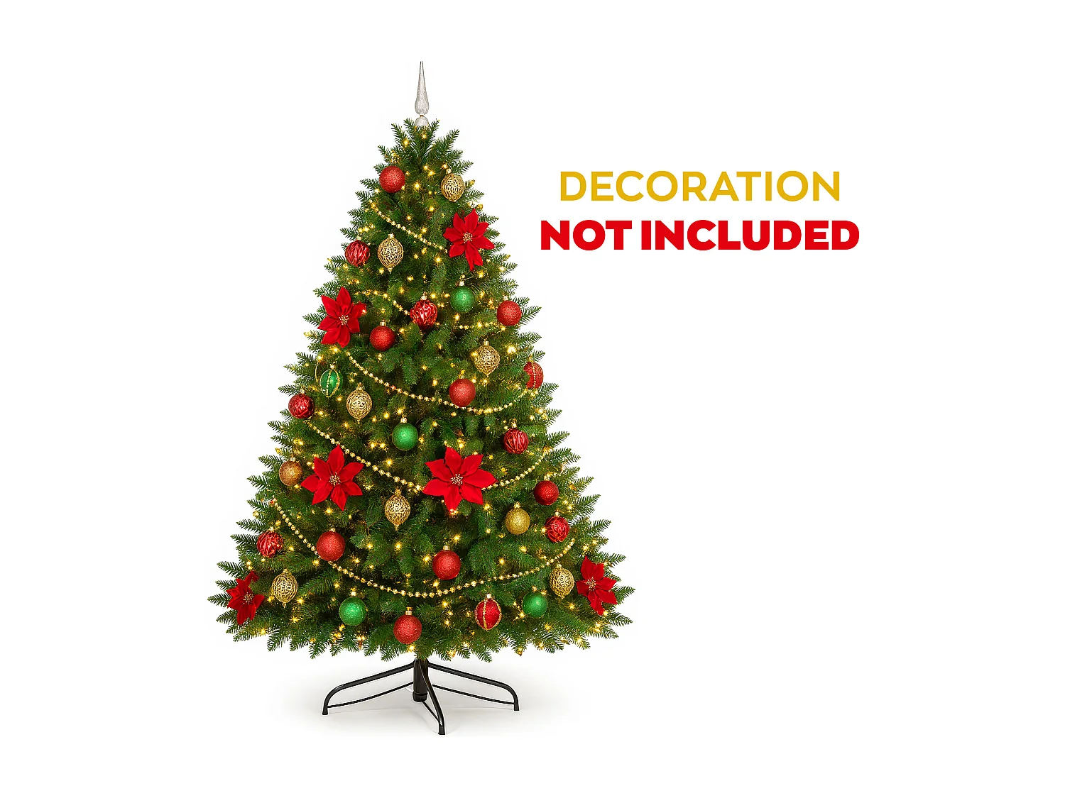 Alfa - Árbol de Navidad de PVC ø147x240H cm, 2440 puntas