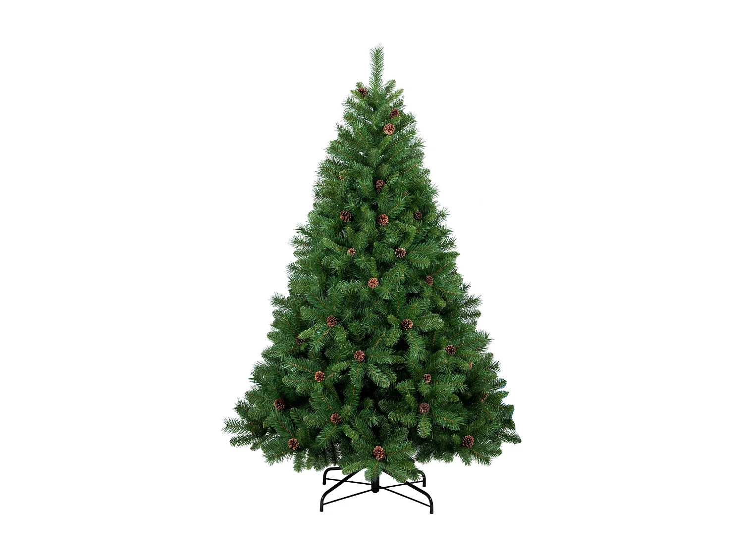 Boho - Árbol de Navidad con piñas de PVC ø142x240H cm, 1407 puntas