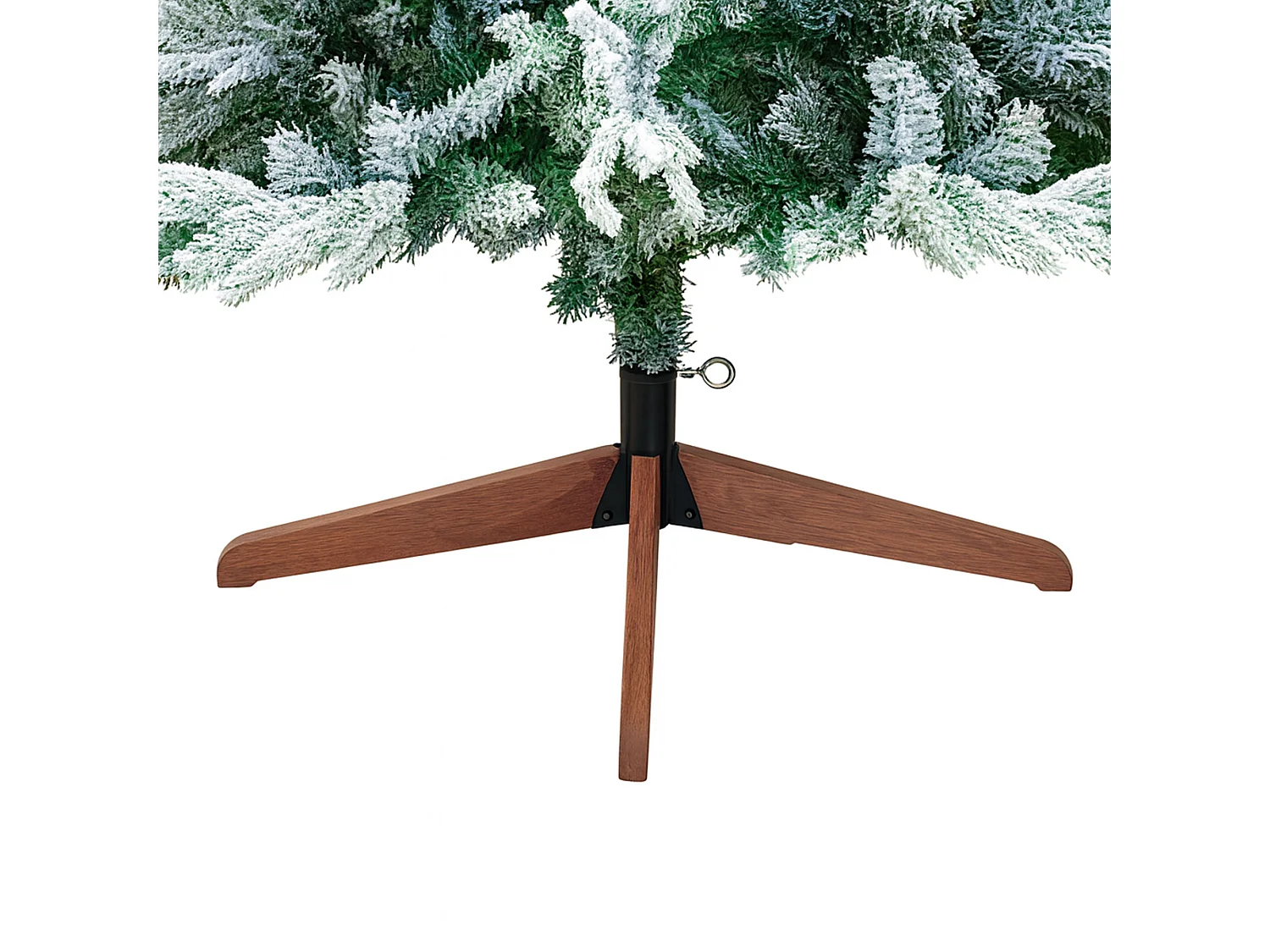 Donder - Sapin de Noël enneigé effet réaliste en PE et PVC ø99x210H, 658 branches