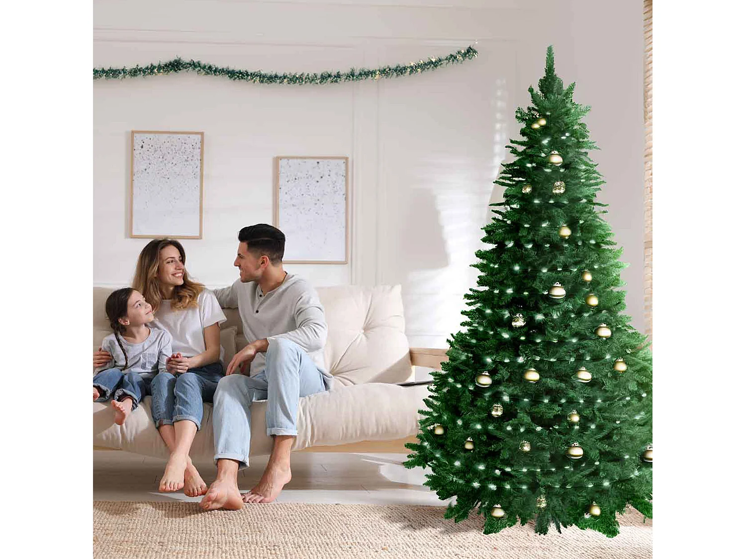 Dancer - Sapin de Noël en PVC ø110 x 210H cm, 1500 branches