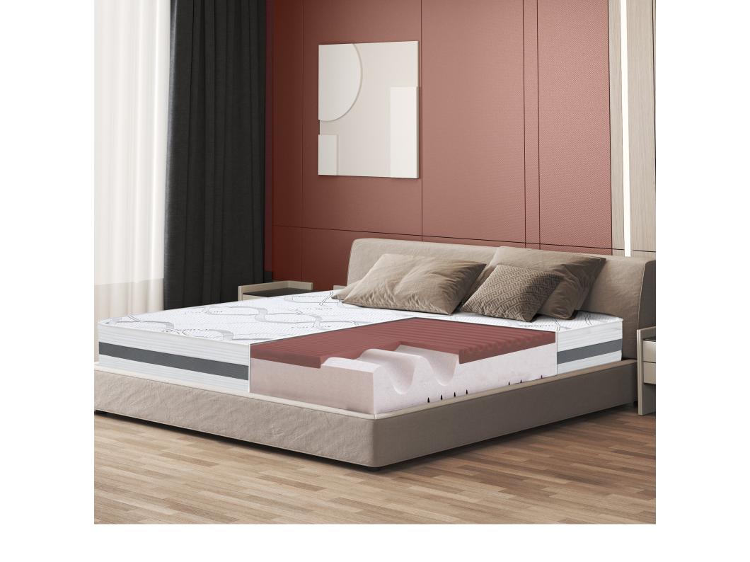 Colchón Doble King-Size 200 x 240 Memory Foam | Premium Quality | altura 27 cm | Made in Italy