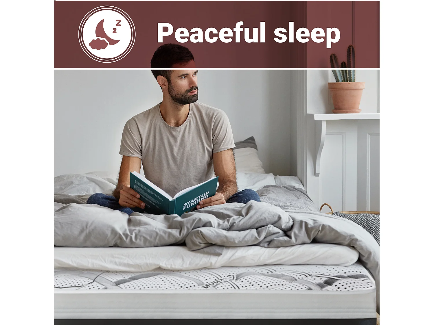 Dubbel matras King-Size 210 x 245 Memory Foam Orthopedisch| Premium Quality | Hoogte 20 cm | Made in Italy