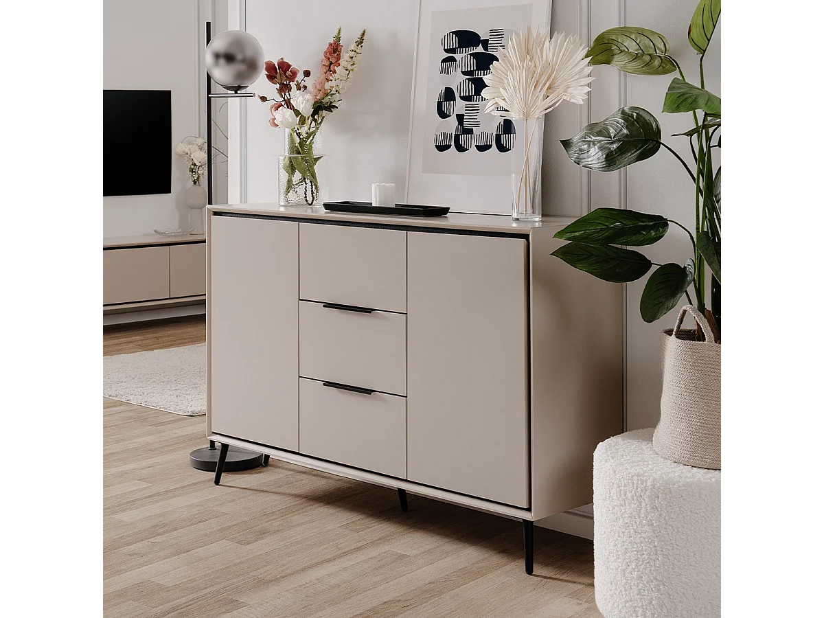 Sideboard 2 Türen und 3 Schubladen B135 cm - ARONA