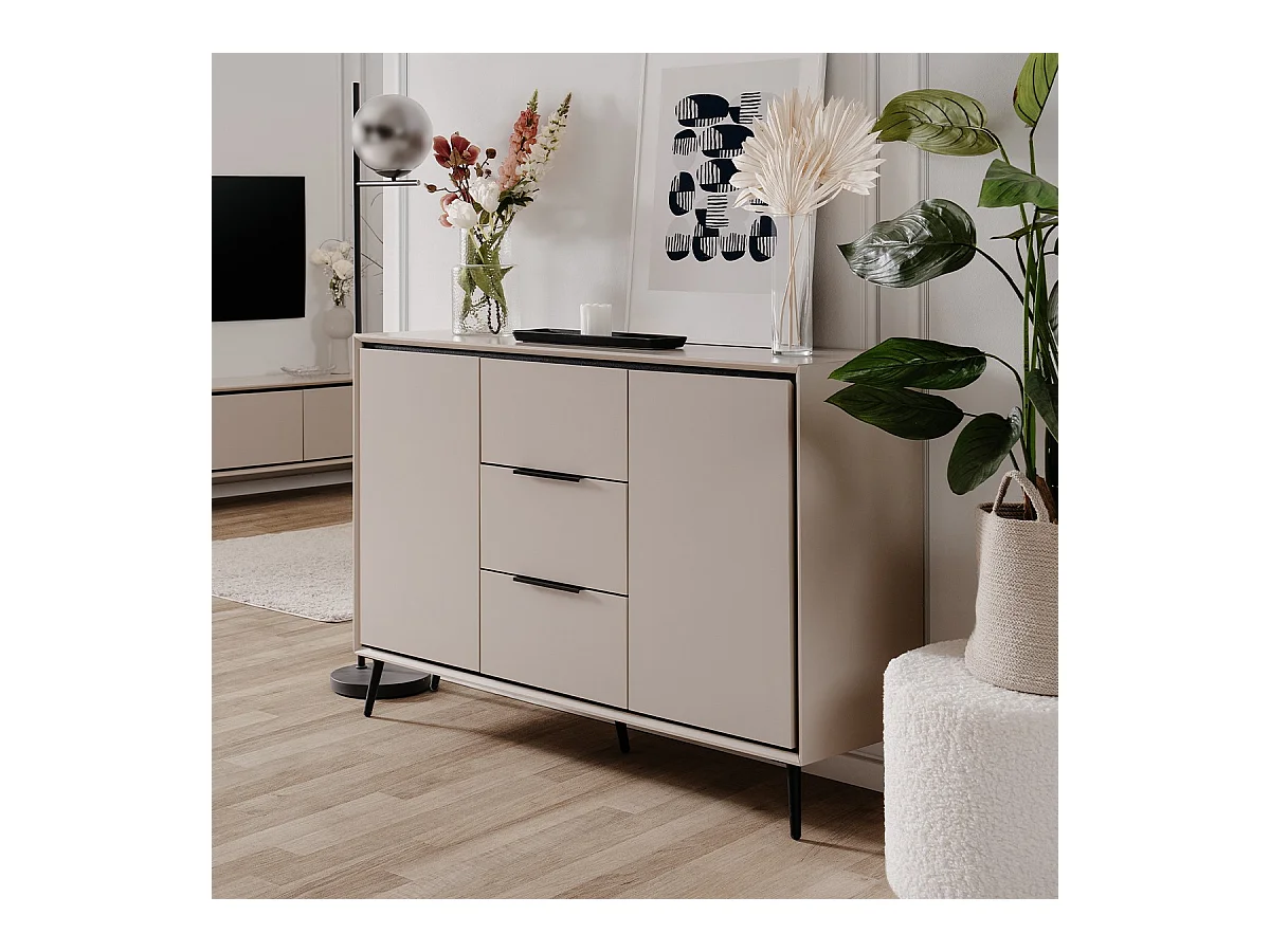 Buffet 2 Portes et 3 Tiroirs L135 cm - ARONA