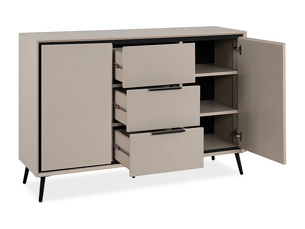 Buffet 2 Portes et 3 Tiroirs L135 cm - ARONA