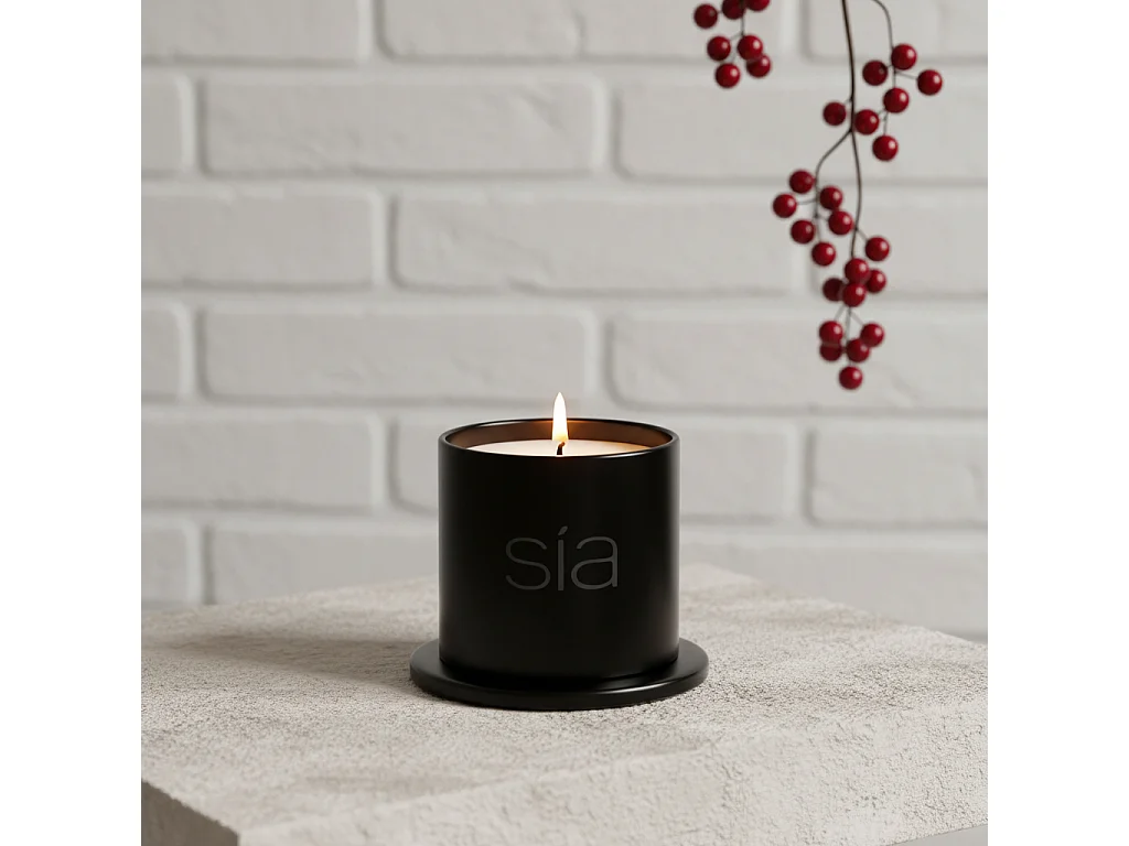 Bougie Parfumée Bella Figue - Noir