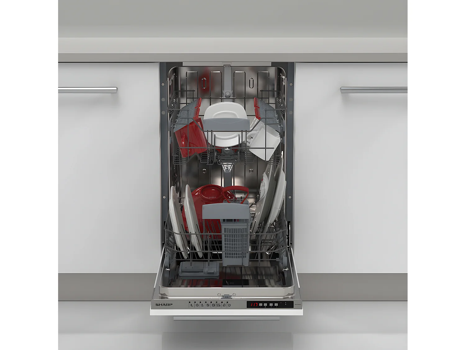 Lave-vaisselle encastrable SHARP 10 Couverts 45cm E, QWI1GI47EX