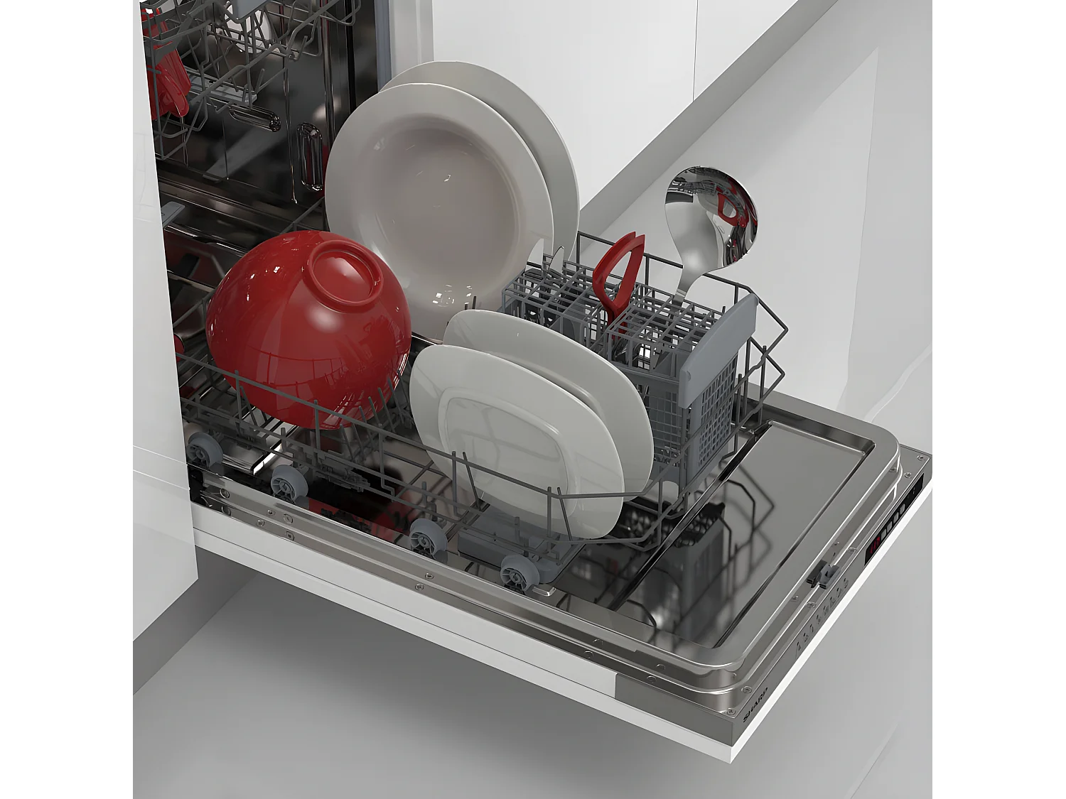 Lave-vaisselle encastrable SHARP 10 Couverts 45cm E, QWI1GI47EX