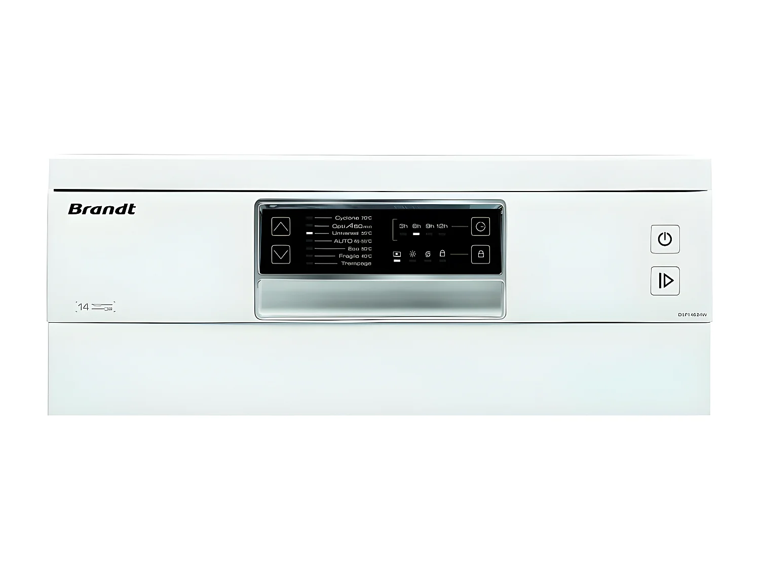 Lave-vaisselle pose libre BRANDT 14 Couverts 59.8cm D, DSF14524W