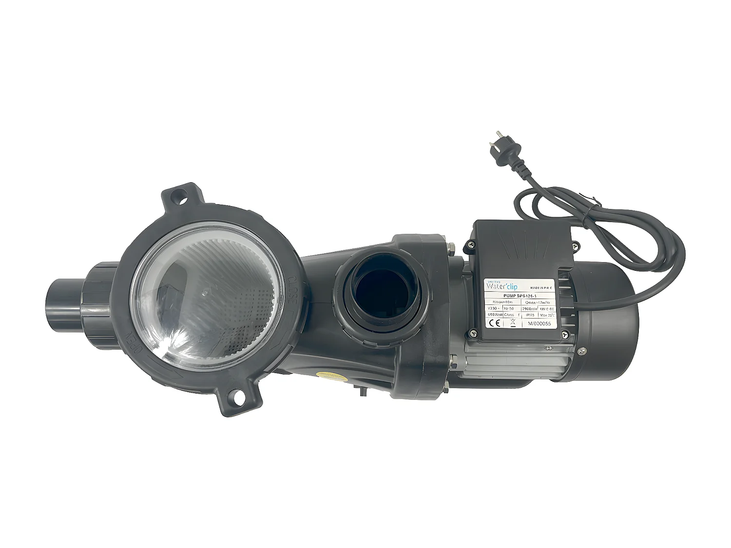 Waterclip - Pompe de filtration auto amorçante - 17m3/H - Préfiltre inclus 600 W