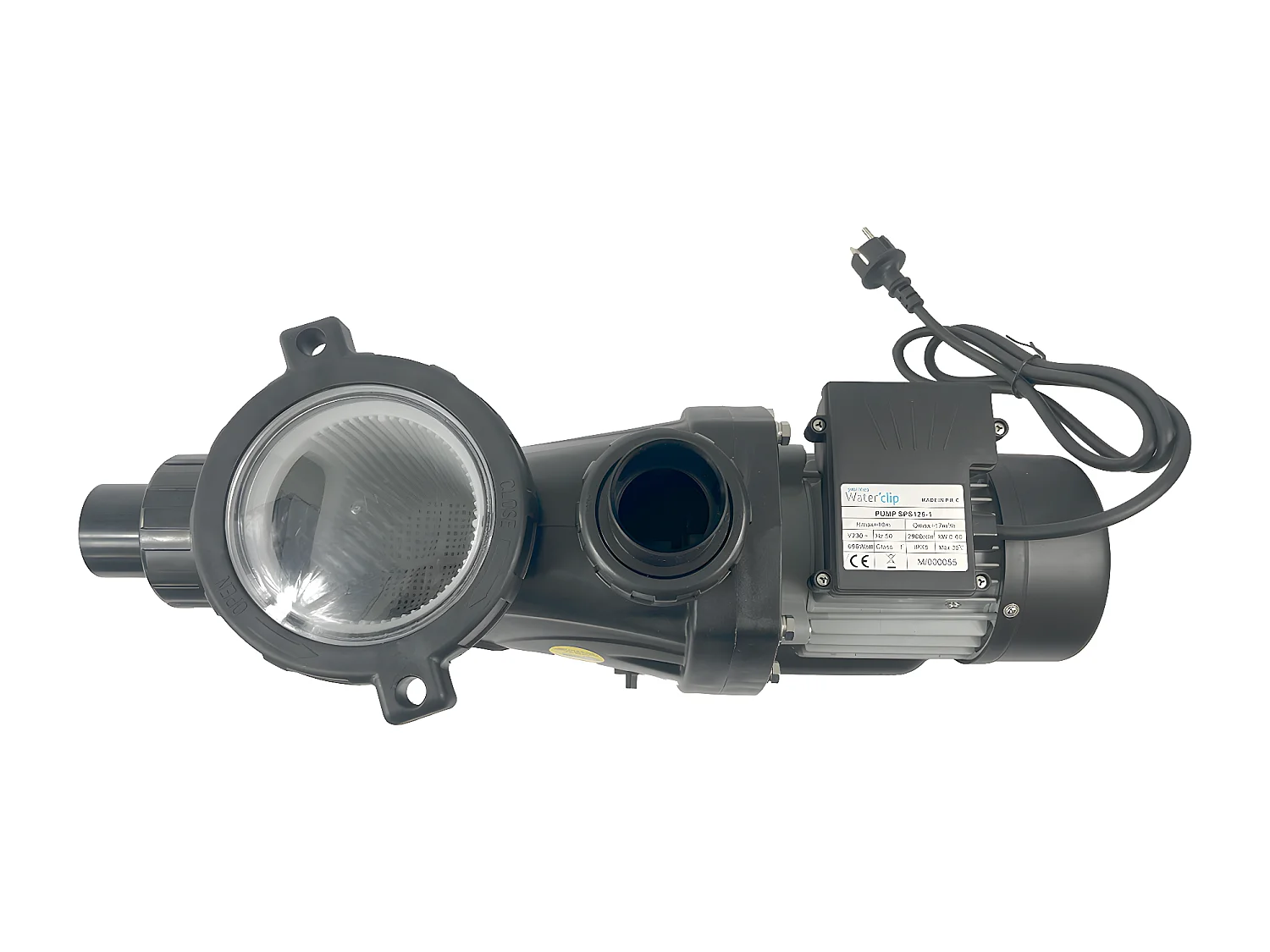 Waterclip - Pompe de filtration auto amorçante- 20m3/H - Préfiltre inclus 900 W