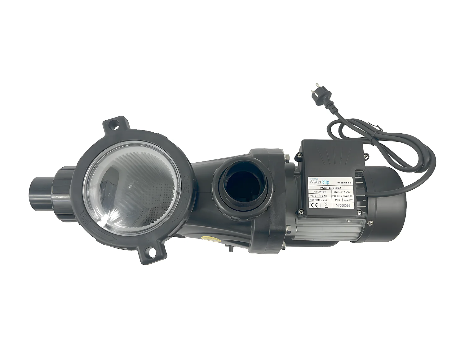 Waterclip - Pompe de filtration auto amorçante- 20m3/H - Préfiltre inclus 900 W