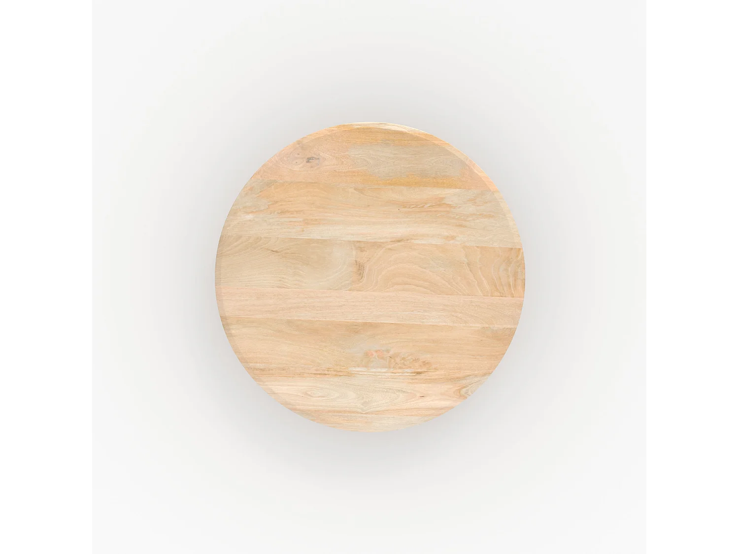 Table basse ronde en bois de manguier D90 cm - Sacha