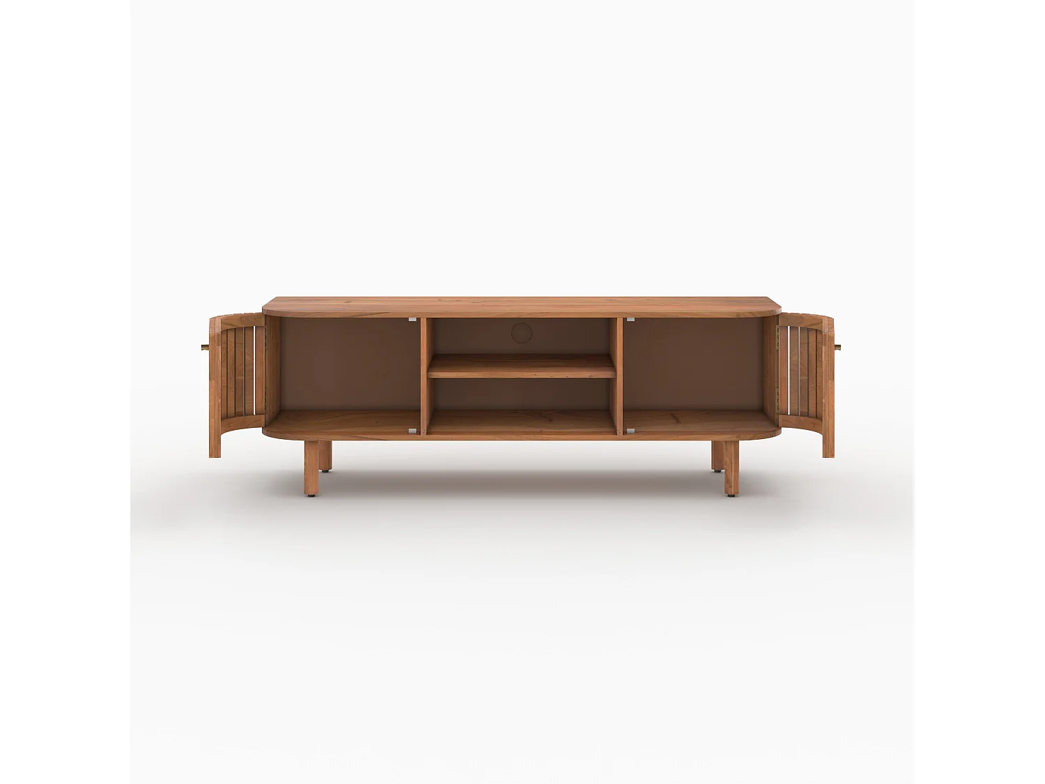 Meuble TV en bois d'acacia 145 cm - Paola