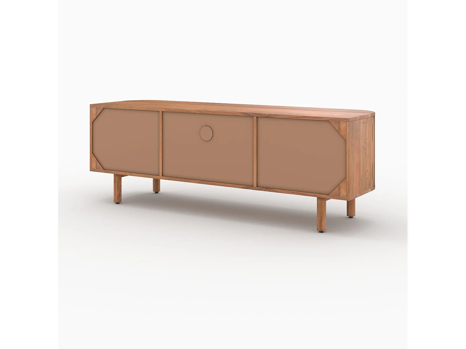 Meuble TV en bois d'acacia 145 cm - Paola