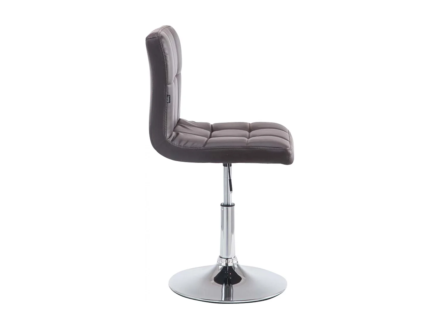 Lot de 4  Chaise gondole - Similicuir & Métal chromé - Marron - Palma V2