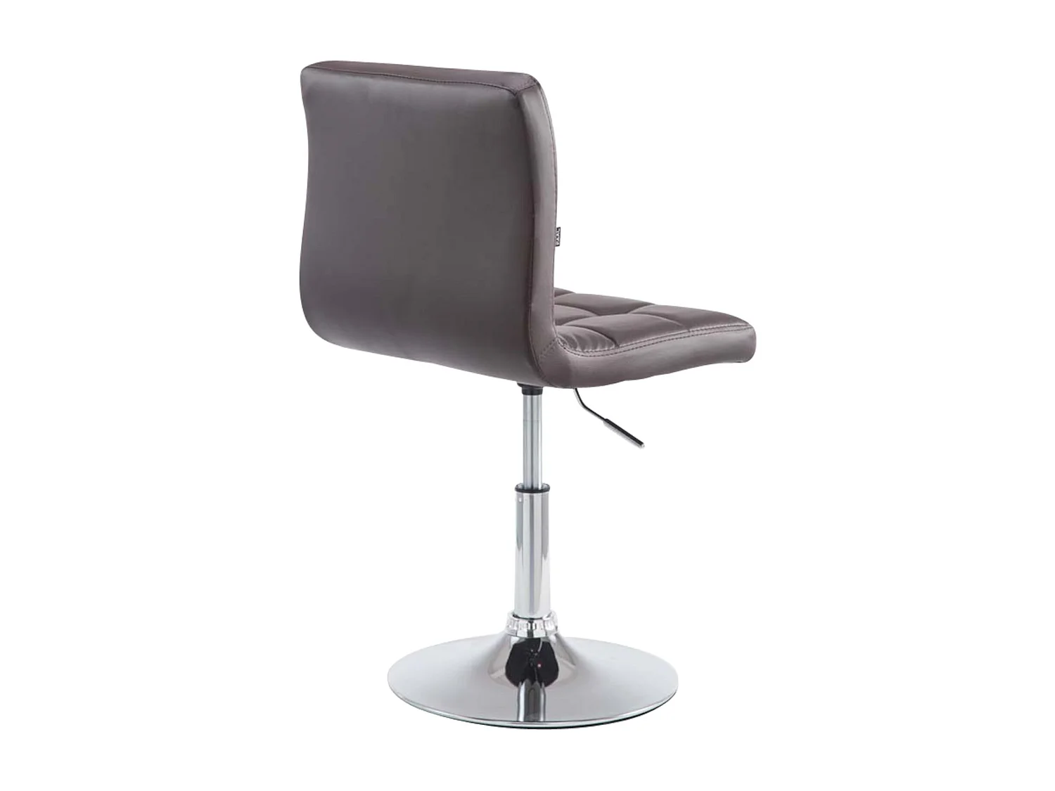 Lot de 4  Chaise gondole - Similicuir & Métal chromé - Marron - Palma V2