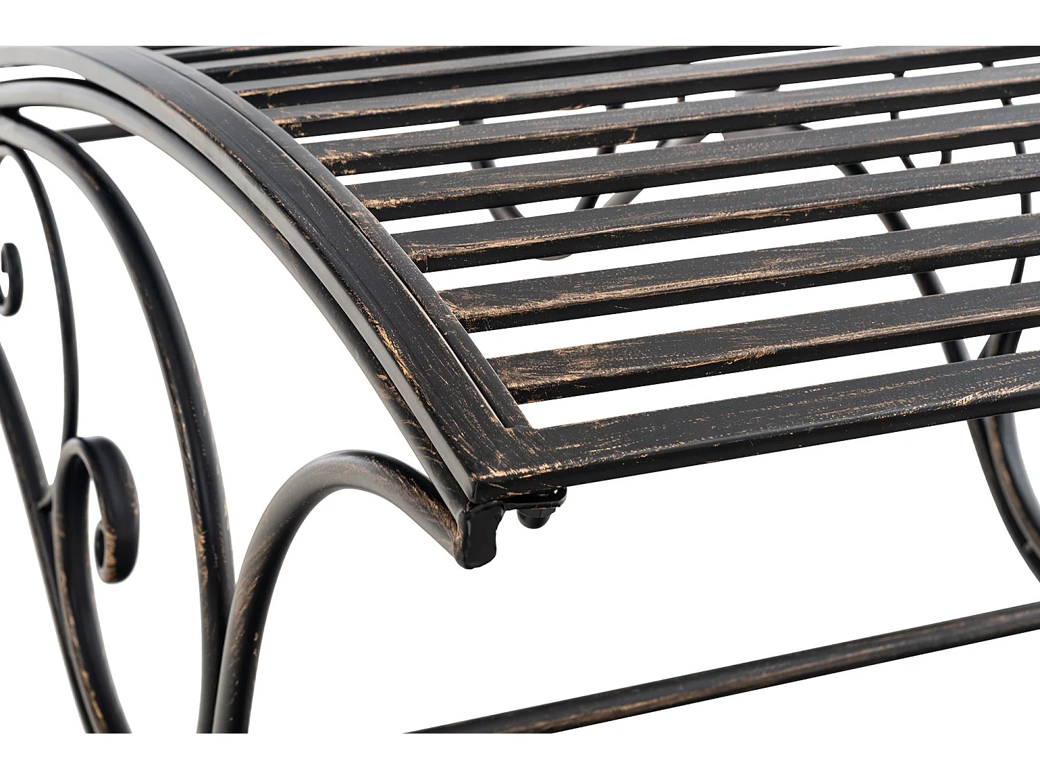 Chaise longue de jardin - Métal & Métal - Bronze - Amiens