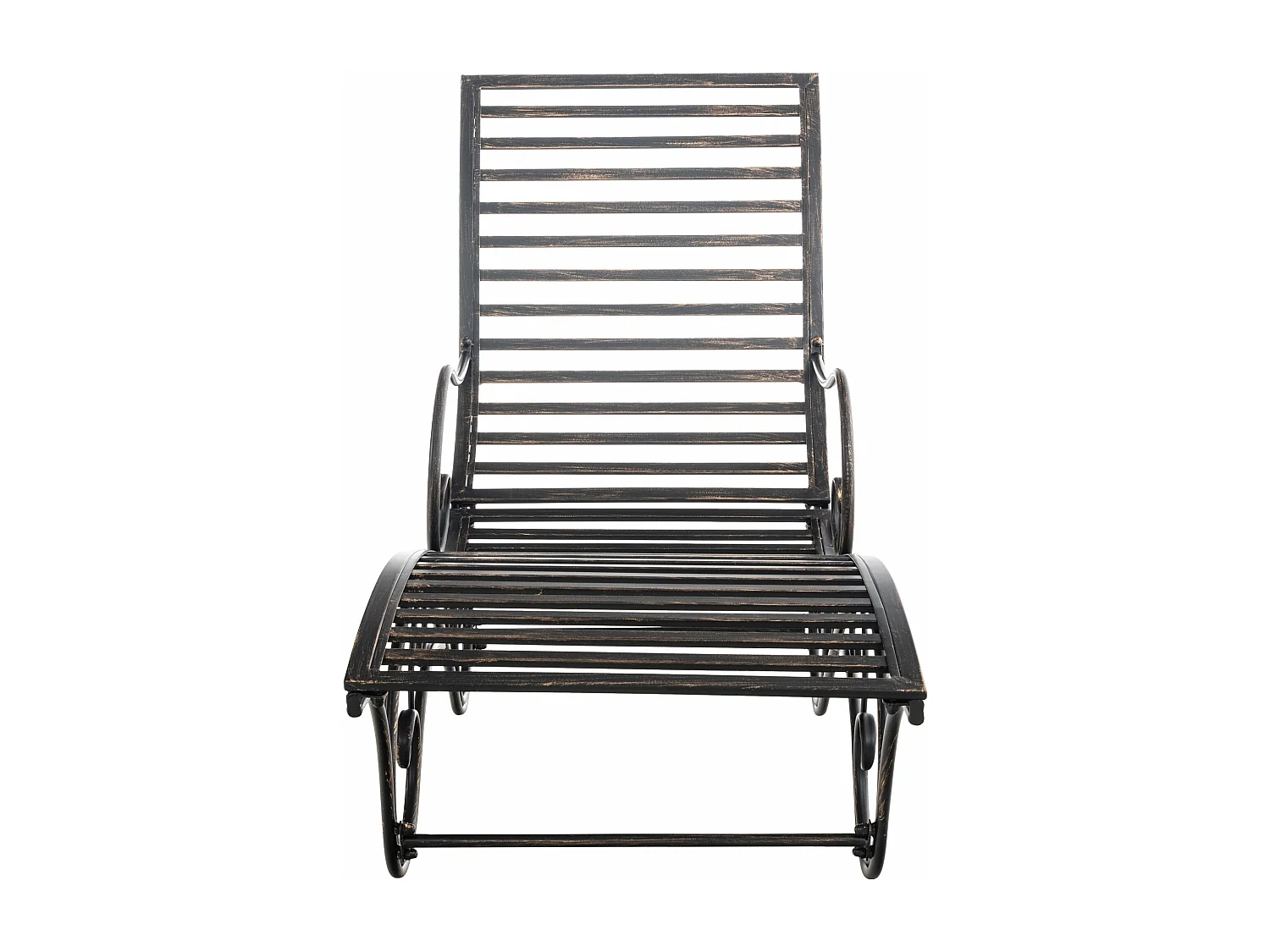 Chaise longue de jardin - Métal & Métal - Bronze - Amiens