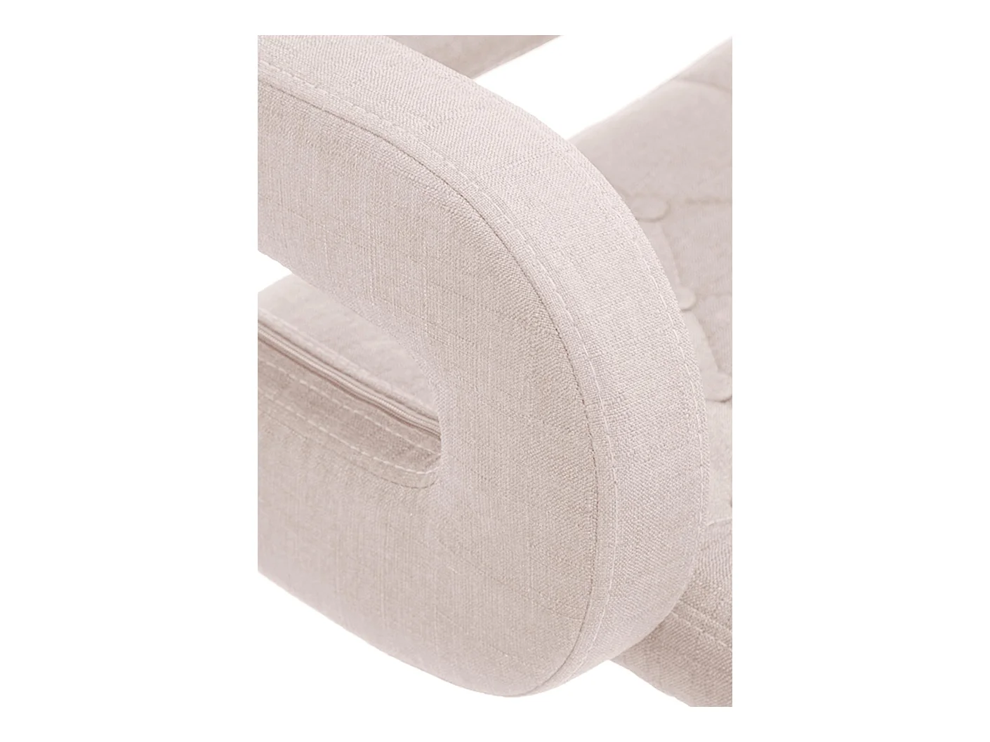 Tabouret de bar - Tissu & Métal - Beige - Dublin