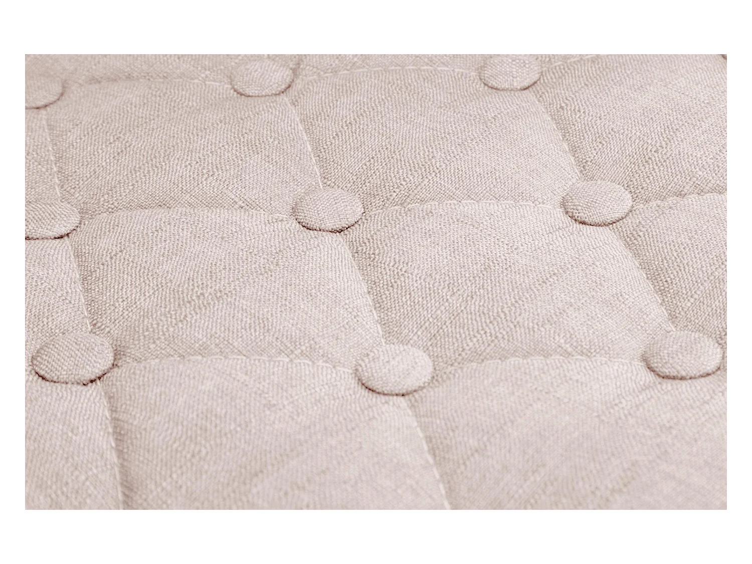 Tabouret de bar - Tissu & Métal - Beige - Dublin