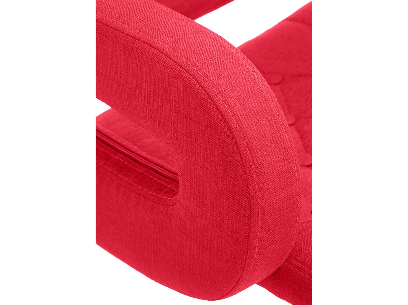 Tabouret de bar - Tissu & Métal - Rouge clair - Dublin