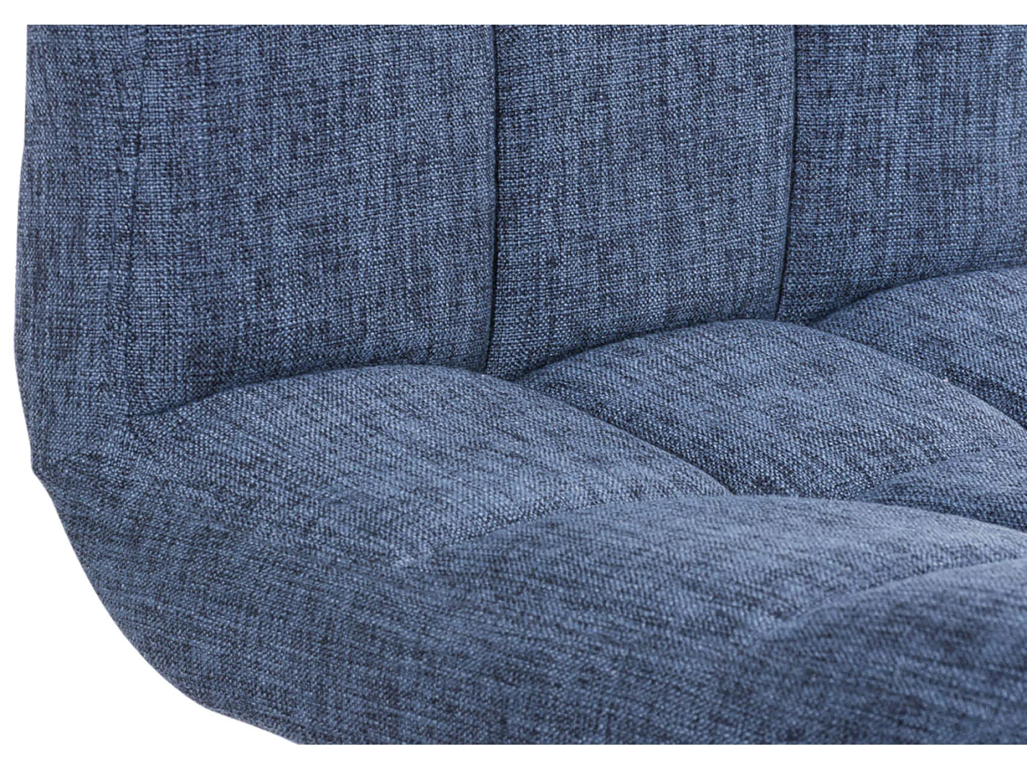 Lot de 2  Tabouret de bar - Tissu - Bleu - Peru