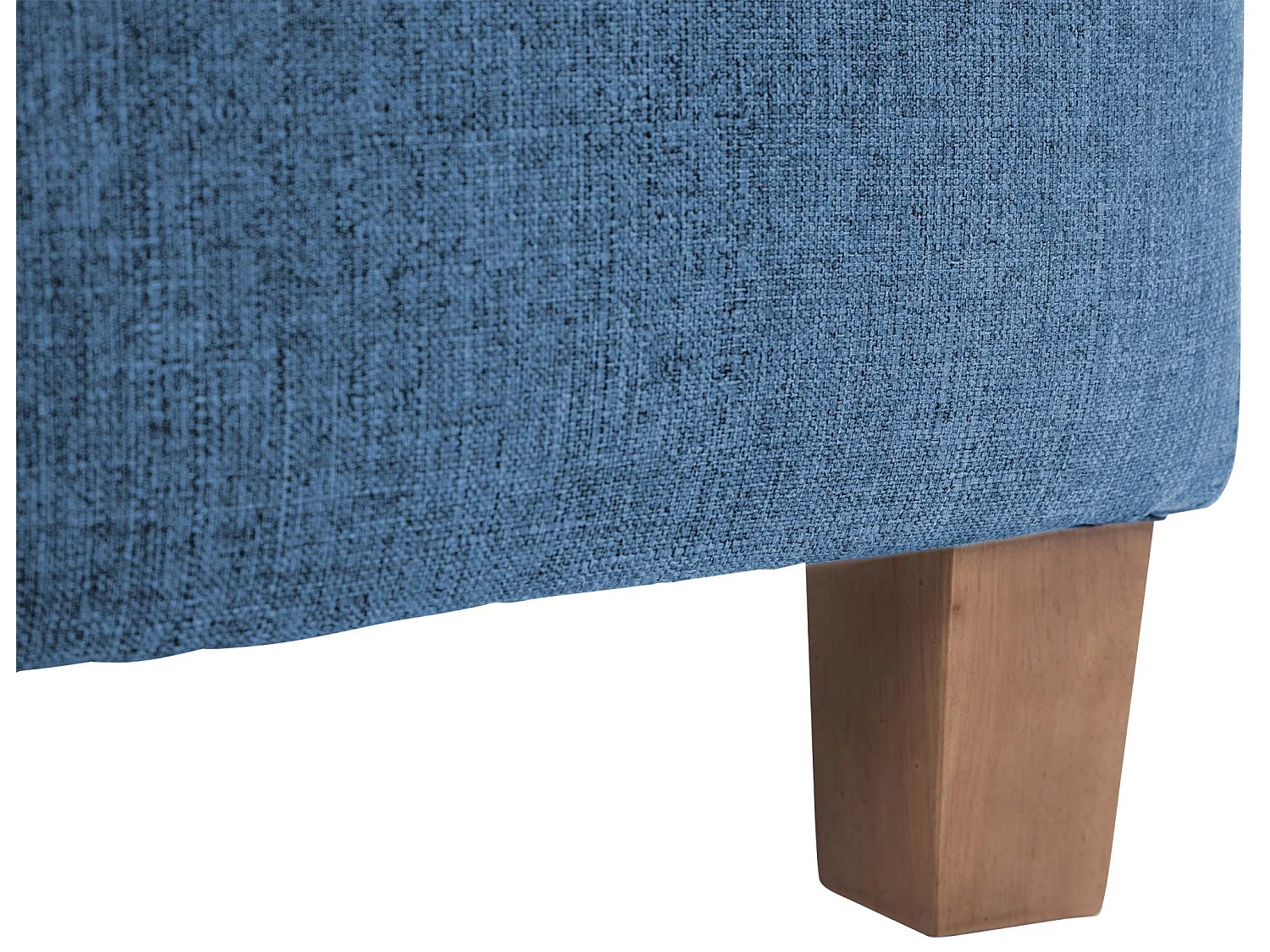 Tabouret - Tissu & Bois - Bleu - Pharao