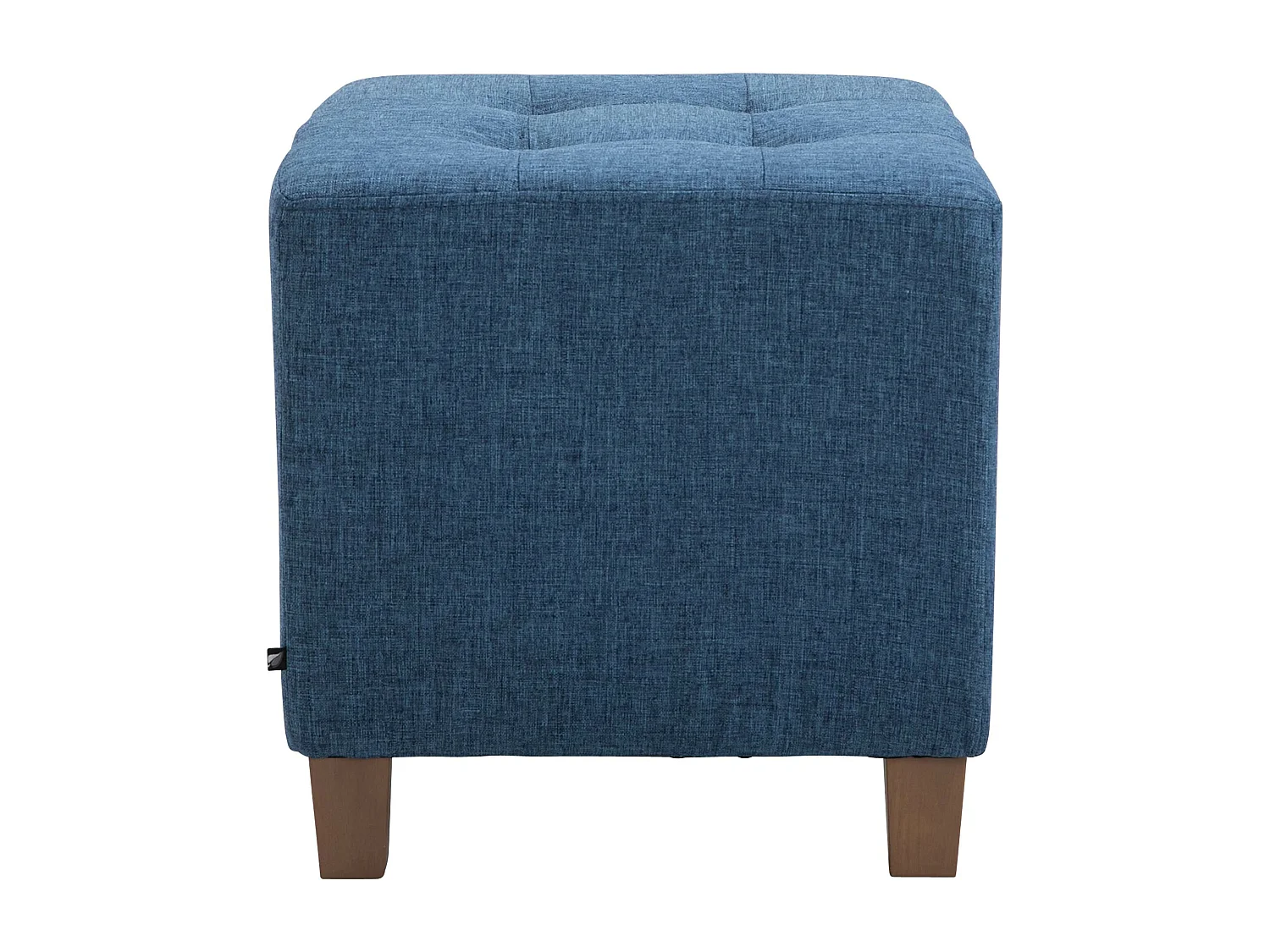 Sitzhocker - Stoff & Holz - blau - Pharao