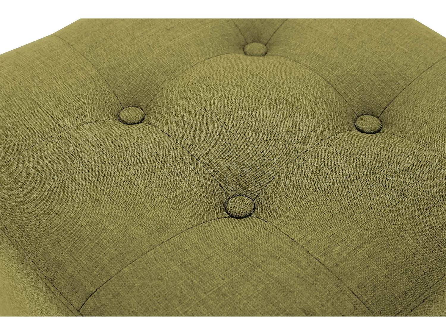 Tabouret - Tissu & Bois - Vert - Pharao