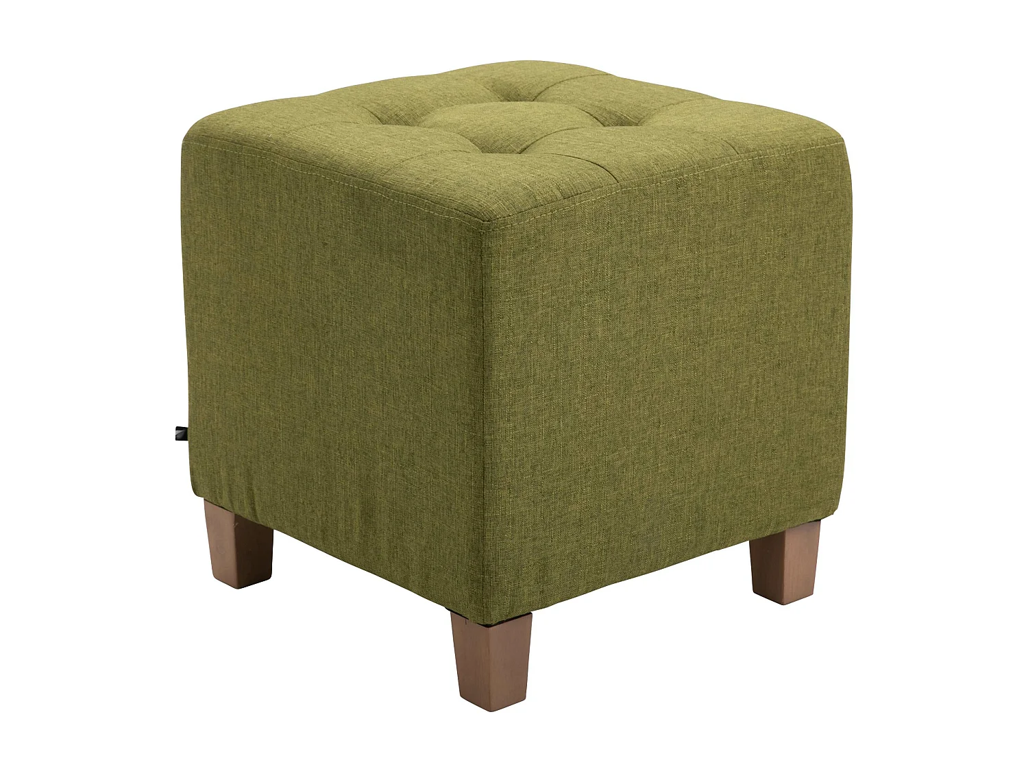 Tabouret - Tissu & Bois - Vert - Pharao