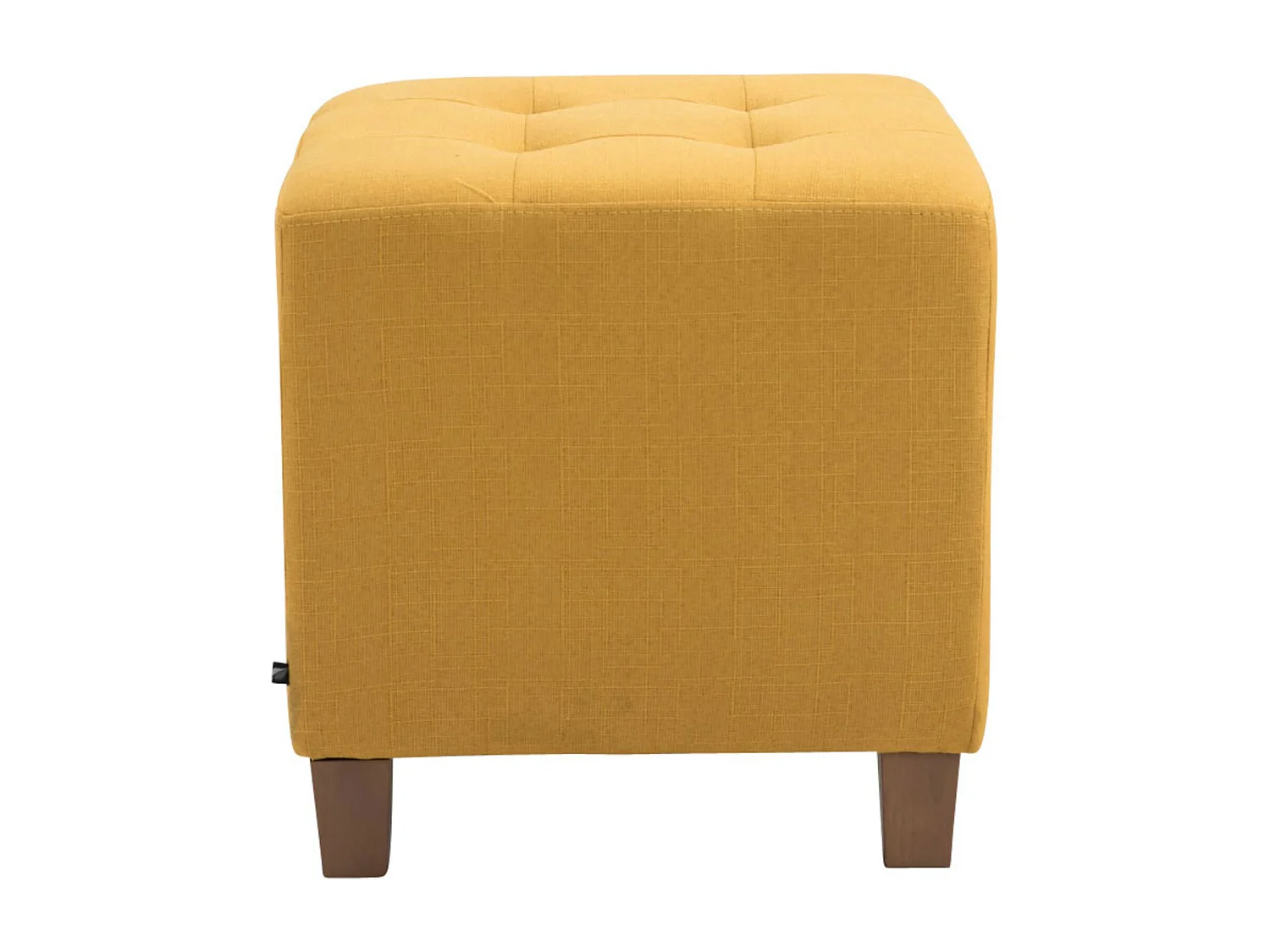 Lot de 2  Tabouret - Tissu & Bois - Jaune - Pharao