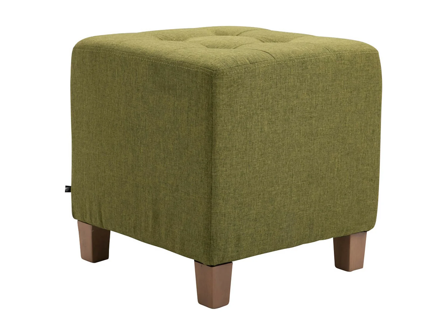 Lot de 2  Tabouret - Tissu & Bois - Vert - Pharao