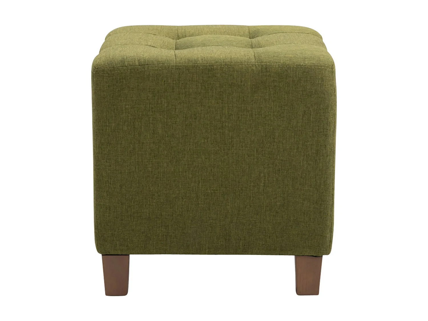 Lot de 2  Tabouret - Tissu & Bois - Vert - Pharao