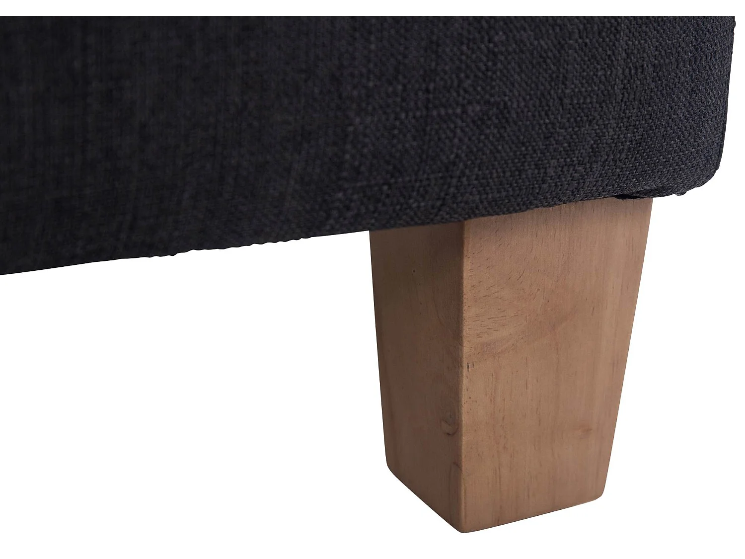 Sgabello - Tessuto & Legno - nero - Pharao