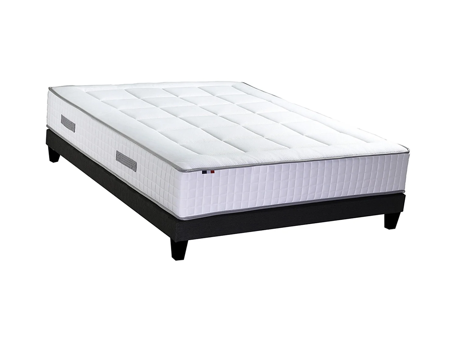 Ensemble matelas 28 cm BELLAGIO 2 + sommier déco 13 lattes Dimensions - 160 x 200 cm
